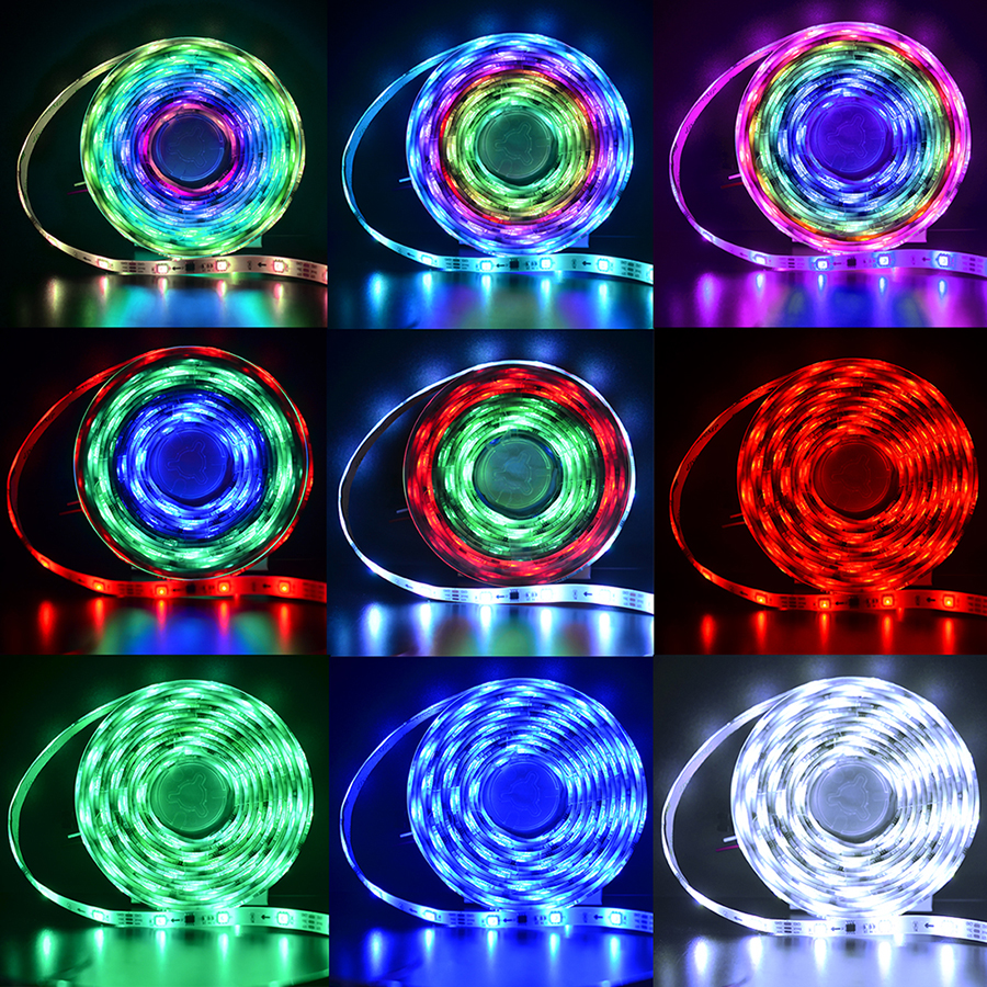 Color Chasing Alexa LED Strip Light Kit, 32.8Ft 10m Flexible Addressable RGB LED Rope Lights Working with WiFi SPI Music Timer Controller Support iOS & Android APP, Amazon Alexa and Google Home
